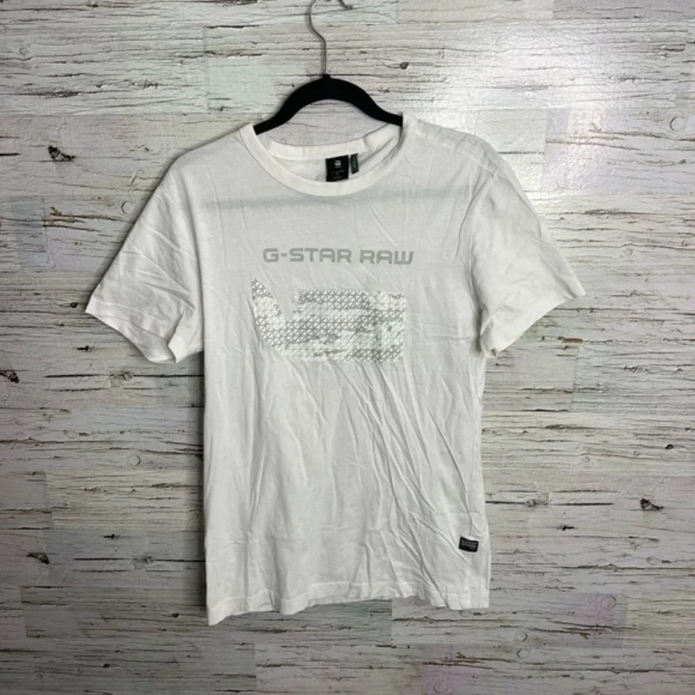 G - Star Raw men's T-shirt white size small